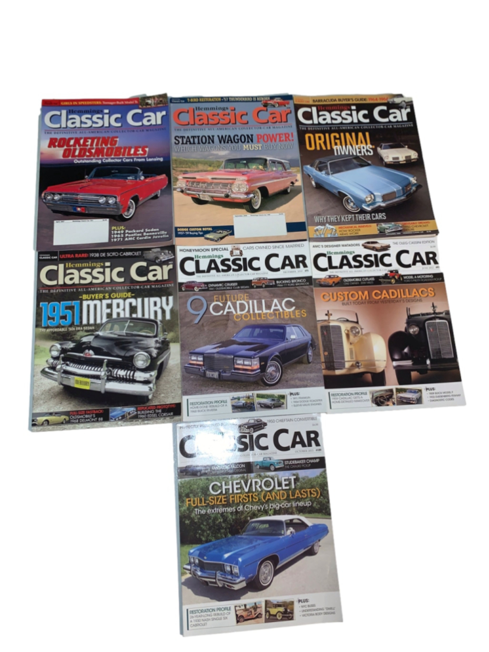 Hemmings Classic Car Magazine Collection - 7 Issues - Multi-color